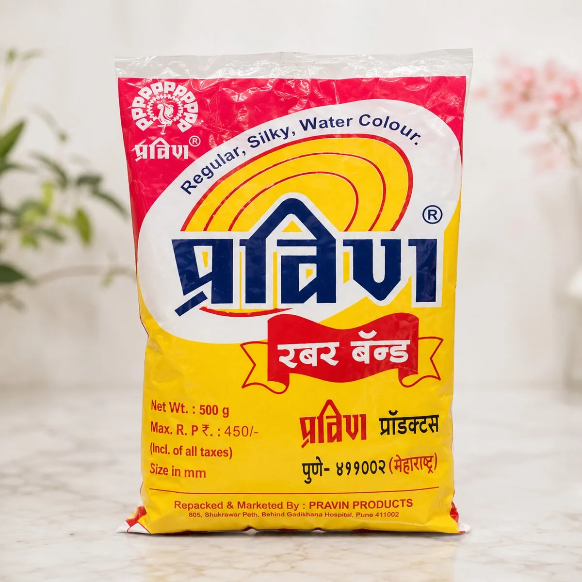 Pravin Rubber Bands — 25g – 1kg (multiple sizes)